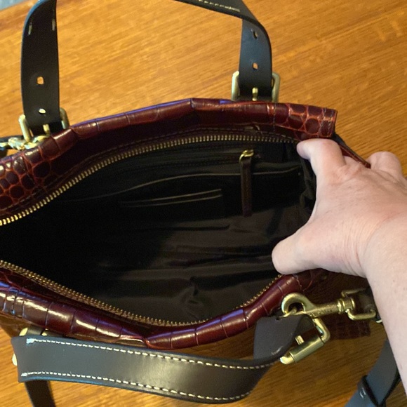 Cole Haan Merlot Italian leather satchel - Picture 2 of 8